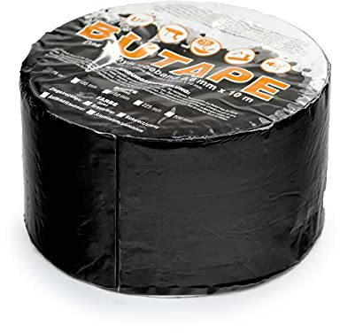 DQ-PP Dachdeckerband 150mm – 1 Rolle (10 Meter) – Farbe Schwarz – Abdichtband – Reparaturband – selbstklebendes – Dachband – Deckerband – Band – Dachreparaturband