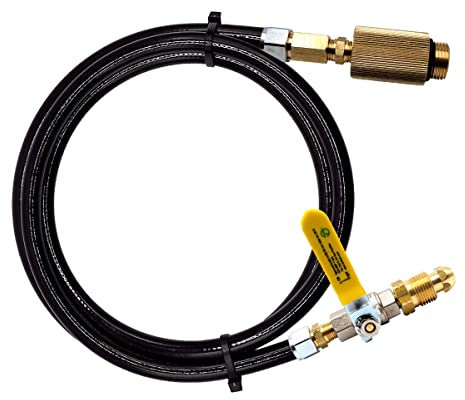 DN Autogas Parts Juego de adaptadores de tanque de GLP para autogás, kit de adaptadores de GLP para llenar remotamente el tanque de gas vacío del vehículo, 1 metro