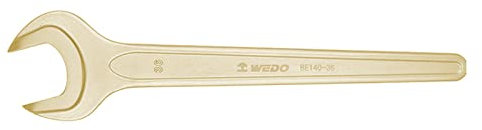 WEDO Funkenfrei Einmaulschlüssel，Explosion-proof Offener Schraubenschlüssel，Sicherheit，Aluminiumbronze,BAM/FM/DIN Standard,46mm*375mm