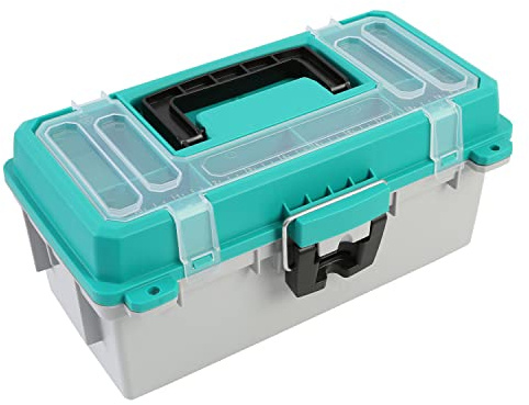 Sheffield 12671 13 Made in USA Tackle Box w/Lift Out Tray & Deep Storage