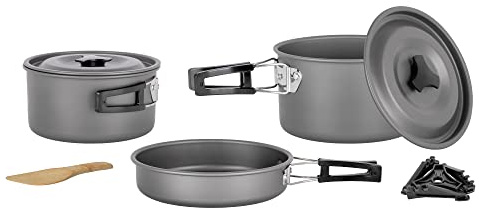 BRUNNER 0802026N Popote Outdoor Aluminium Topfset Packpot Ultralite 20 für 4/5 Personen