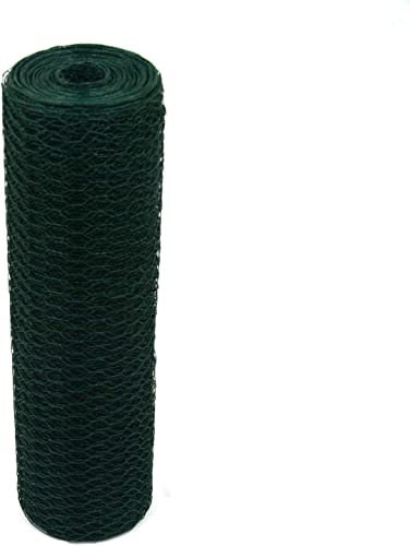 Garmix Sechseckgeflecht Grün 25mm Kaninchendraht Hasendraht 1,2mm (50cm x 10m)
