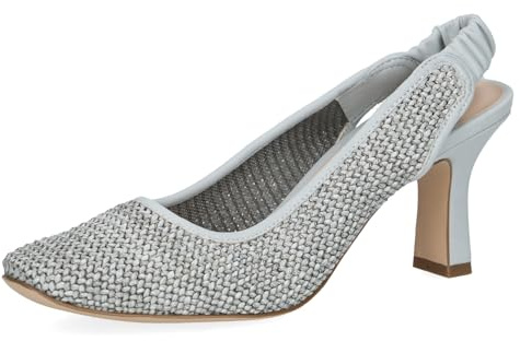 CAPRICE Damen Slingpumps Elegant ohne Verschluss, Blau (Blue Comb), 38 EU