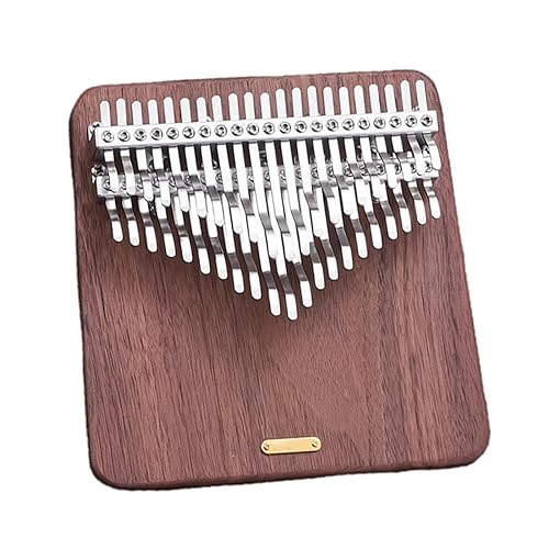 42 Tasten Kalimba Chromatische Skala Daumenklavier Walnuss Doppelschicht Kalimbas Tasteninstrumente Tragbare Kalimba Instrument