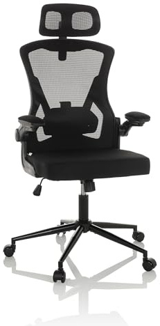 hjh OFFICE Proffs kontorsstol ARIGANO Tyg/mesh Svart