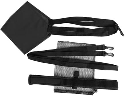 Happyyami 1 Satz Blackwel Schwimmender Fallschirm Schwarzl Schwarzh Schwarz Drin Schwimmtrainings-widerstandsgürtel Schwarzw Gelb Erwachsener Kind Trainingsgürtel