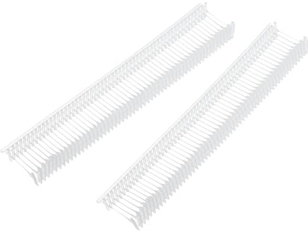QUARKZMAN 2000 Stück Standard Heftfäden für Etikettierpistolen, 12mm Kunststofffäden für Anhänger, Schilder & Preisetiketten, Transparent