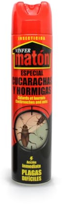 VINFERMATON – Insecticida Cucarachas y Hormigas Antihormigas Instantáneo 600 ml | Spray Eliminador Insectos Rastreros Interior y Exterior | Acción Rápida Profesional | 100% MADE IN SPAIN