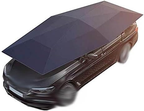 ASerZenith Cochera semiautomática, Tienda de campaña portátil para Coche, Cubierta de Paraguas Impermeable, cochera móvil Plegable, Protector Solar, toldo Anti-UV Resistente al Sol