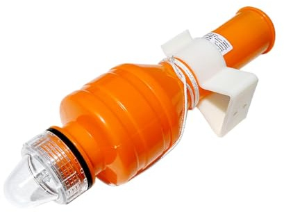 Huvqianu Marine Flare Light, High-Intensity LED Signal, LED Flashing Stick, Lifebuoy Light, Floating Electronic Visual Distress Signal Lamp with High-Visibility LED Light for Boat Kayak