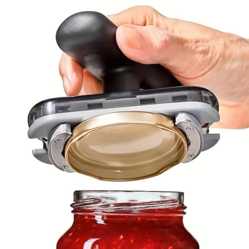 Locköppnare för skruvglas, burköppnare, glasöppnare skruvlocksöppnare flasköppnare för seniorer, öppnare för skruvglas, burk & flaska öppnare justerbar för fester och daglig 1 st