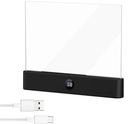 Leselampe Buch, Smart LED Panel Buchlampe mit 3 Farben und Timer, Multifunktionale Leselicht Buch, USB Wiederaufladbare Panel Booklight, LED Leselampe Buchlicht für Nachtlesen ins Bett (Schwarz)