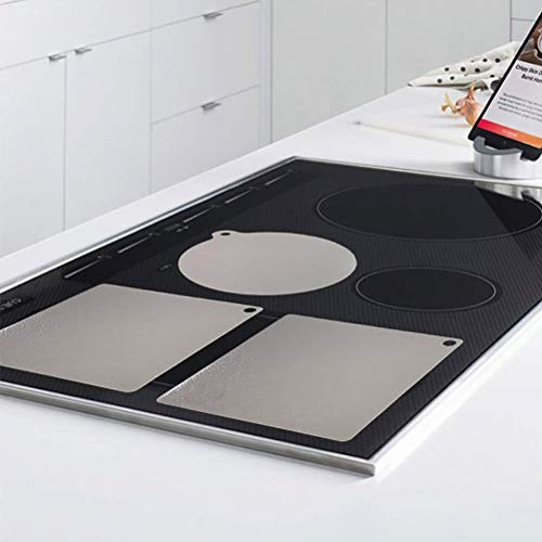 RASTKY Tapis de Table de Cuisson électrique, Tapis Antidérapant Réutilisable Résistant à la Chaleur pour Cuisinières à Induction, carré en Silicone 9.84 * 9.84 Pouces, 1 Pièce (281)