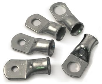 (10x) 70mm² Cable Size Copper Tube Terminals Crimp/Solder Cable Lugs Eyelets Battery Wire Connector (Select) Hole/Stud Size (10mm Hole)
