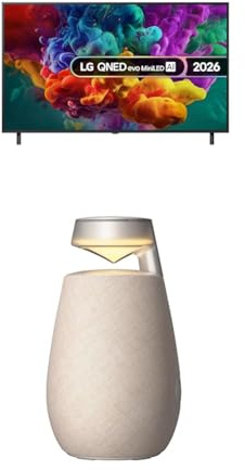 LG 55QNED85B6B 55-Inch QNED evo MiniLED AI 4K UHD Smart TV bundle with XO2 Portable Bluetooth Multi-Directional Speaker, 15H Battery Life, IP55 Waterproof