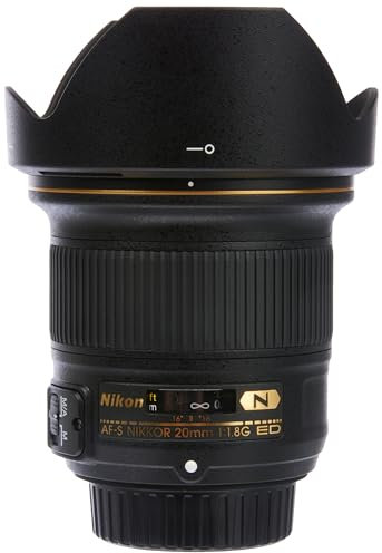 Nikon Obiettivo Nikkor AF-S 20 mm F/1.8G ED, Nero [Nital Card: 4 Anni di Garanzia]
