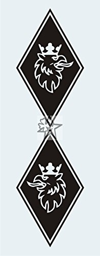 2X Aufkleber Greif Raute Aufkleer 20 cm Aufkleber LKW Truck Tuning Trucker Sticker Decal von MYROCKSHIRT