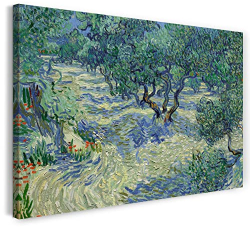 Printed Paintings Leinwand (120x80cm): Vincent Van Gogh - Oliven-Feld