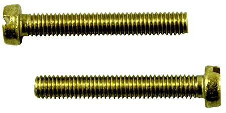 SN-TEC Messing Schlitz Gewindeschrauben DIN 84 mit Zylinderkopf M4 x 30mm (20 Stück)