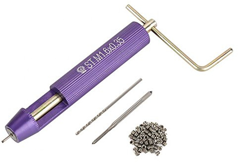 Gewindeeinsätze Gewindereparatur-Einbausatz 50pcs EdelstahlSet M1.6 x 2D Für Metall-Kunststoff-Holz Reparatur Und Montagearbeiten