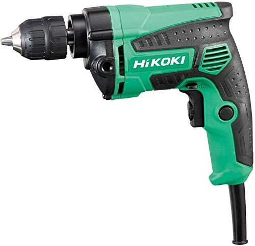 HiKOKI D10VC3 Bohrmaschine, 600W Elektrischer Bohrschrauber im Karton | Kompakte Werkbankmaschine mit Schnellspannbohrfutter, Steuerelektronik, Drehzahlvorwahl und Rechts-/Linkslauf, 240V