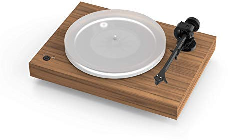 Pro-Ject X2, Plattenspieler mit elektronischer Geschwindigkeitsumschaltung, Carbon Tonarm und Acrylplattenteller (inkl. Ortofon 2M Silver) (Walnuss)