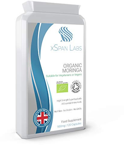 Moringa 500mg 120 Capsules - 100% High Strength Superfood