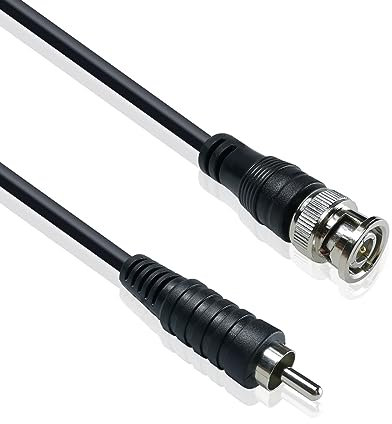 iYueMps Cavo coassiale da 3 m Cavo di prolunga BNC maschio a RCA maschio Cavo video CCTV Cavo di collegamento fono maschio Conduttore in rame puro per coassiale SDI