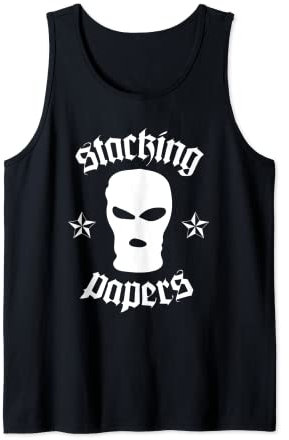 Thug Gangster Rapper Tattoo Style Skimaske Los Angeles Tank Top