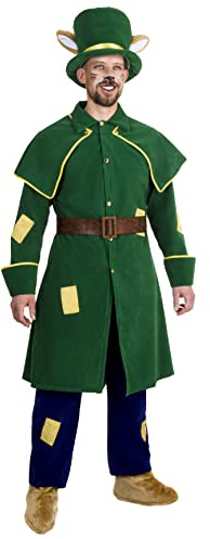 Pegasus COSTUME GATTO E VOLPE DI PINOCCHIO ADULTO VESTITO CARNEVALE FAVOLA DI PINOCCHIO