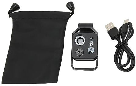200-faches Taschentelefon-Mikroskop, APLMS002, Mobiles LED-Objektiv, 200-fache HD, Professionelle Smartphone-Aufsätze, Vergrößerung, Kamera, Makro für Outdoor-Fotografie,