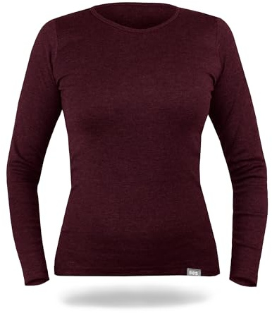 SES Thermoshirt Damen Langarm 38-50 aus 75% Baumwolle & 25% Polyester | Wärmendes Langarm-Thermo Oberteil Damen - Thermounterwäsche Damen atmungsaktiv und formstabil - perfekt zum Unterziehen