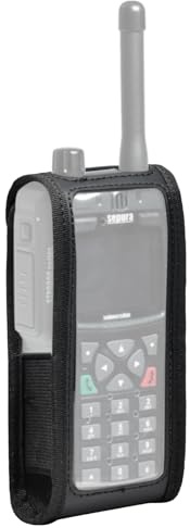 HYS funkgerät Halterung Gürtel für SEPURA STP8000 STP9000 | PU Ledertasche mit Gürtelclip für SEPURA STP9100 STP9200