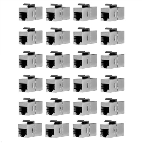 TecLines TKM015 Keystone Modul LAN CAT 7 RJ45 Buchse/Buchse (24)