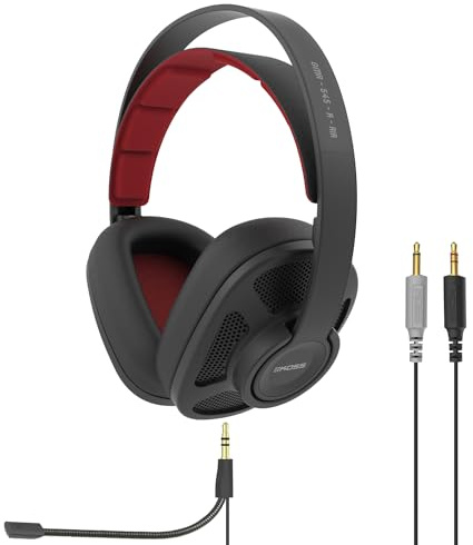 Koss GMR545-A-AIR Over-Ear spelheadset med öppen rygg, mikrofon, svart