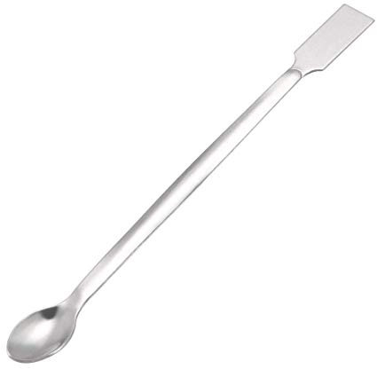 XYWHPGV Cuchara de reactivo de muestreo de laboratorio 304 Acero inoxidable 2 en 1 Espátula mezcladora de laboratorio de doble cabezal 150 mm 2 uds(cc856 13cef 137ac b499e 01afb 2c19c