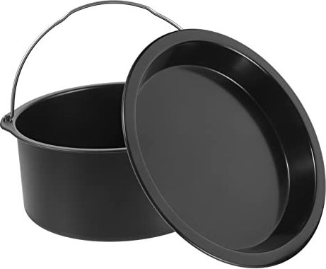 Zerodeko Backset Für Heißluftfritteuse Mit Antihaft-kuchenform Eierform Und Backform Aus Carbonstahl Tablett Für Heißluftfritteuse Wiederverwendbar Und Einfach Zu Reinigen