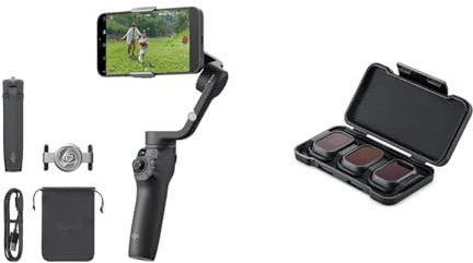 DJI OSMO Mobile 6 Stabilizzatore per smartphone e set di filtri ND Mini 3 Pro (ND16/64/256)