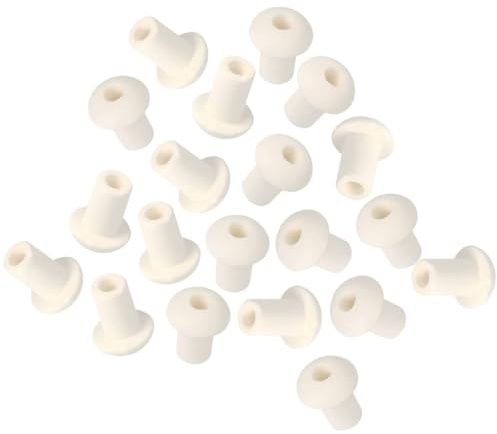Amosfun Porta Stoppino Supporto per Stoppino per Lampade a Olio in Ceramica Forte capacità di Assorbimento 20 Pezzi Senza Attrezzi per Lavoro Artigianale e Chimico