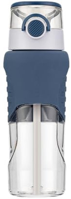Water Bottle Exquisita jarra de agua, botella de agua de plástico con tapa de bloqueo y termo a prueba de fugas for gimnasio, deportes al aire libre, Fitness y oficina Bidon Ciclismo ( Color : Blue )