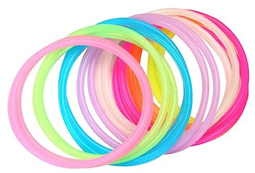 Ciieeo Leucht Neon Armband 150 Stk Neonarmbänder Leuchten Im Dunkeln Neon-armband Retro-armbänder Led- Leuchtende Spielzeug Bulk- Für Kinder Schmuck Kieselgel