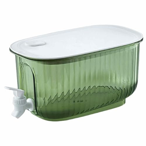 4L Drinks Dispenser, Beverage Dispenser Fridge Water Dispenser with Tap, Refrigerator Cold Kettle Large Capacity Water Container Lemonade Fruit Teapot for Making Teas and Juices