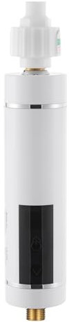 Mini Durchlauferhitzer mit Filter,Thermostat-Funktion,Touch-Control-Methode,Warmwasserbereiter mit LED-Anzeige,für Küchen, Restaurants, Hotels (Weiß)