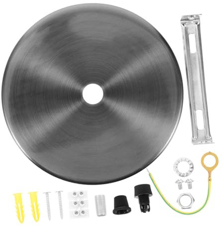 IWOWHERO Deckenleuchtenplatte Deckenabdeckplatte Kit Für Pendelleuchten Und Deckenlampen Aus Eisen Mit Montageschrauben Für Moderne Wohndekoration Diy Lichtdesign
