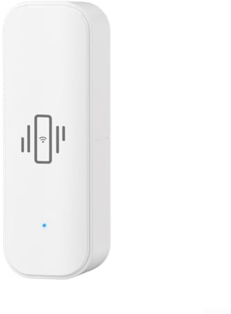 Sensore di vibrazione WiFi, mini rilevatore di rottura del vetro senza fili per allarme e automazione domestica intelligente, per Tuya per Smart WiFi sensore di vibrazione, per telecomando Smart Life
