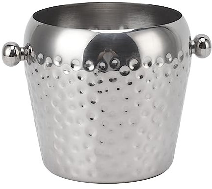 Eiseimer, 1000 ml Champagner -Eimer Edelstahl Weineimer tragbarer Bierkühlereimer Eiseimer Edelstahl Mini Isolierter gefrorener Behälter für Bar Party (Dsacxixail2O6DP-11)