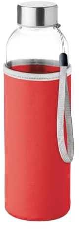 MidOcean Utah Glass 500ml Water Bottle (One Size) (Red)