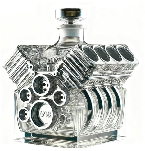 Folpus Botella de Whisky, Decantador de Fiestas, de Cocina, Novedoso, para Licores, Brandy Y Whisky Escocés.