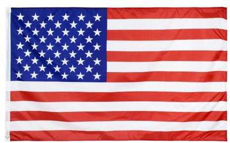 Bandiera americana 90 x 150 cm Bandiera degli Stati Uniti in poliestere resistente Stelle ricamate e strisce cucite Bandiere del Giorno dell'Indipendenza da giardino