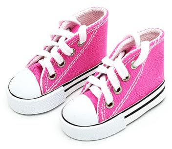 Codulu Puppenschuhe für 45,7 cm große amerikanische Puppe, Leinenschuhe, Freizeitschuhe, Kostümzubehör für 43–46 cm große Puppen-D